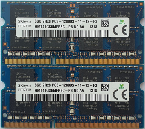 Memoria Ram Laptop 8gb Ddr3 Pc3-12800 1600mhz