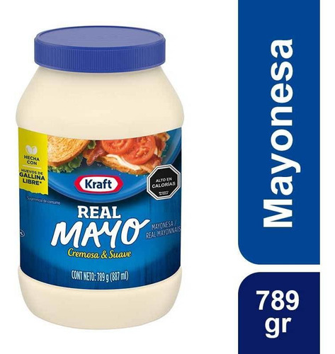 Imagen 1 de 1 de Mayonesa Kraft Frasco 789g