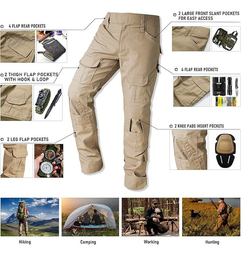 Uniforme Táctico Camisa Combate + Pantalón Militar Grande