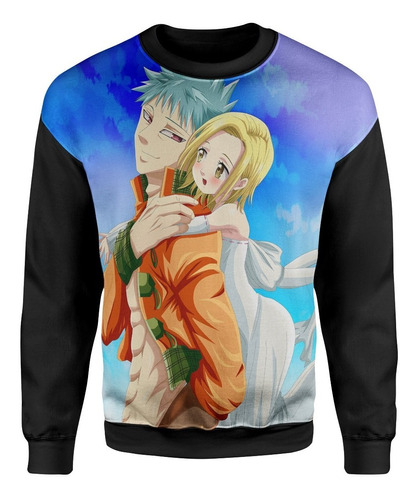 Moletom Blusa  Anime 7 Pecados Nanatsu No Taizai Ban Elaine Meliodas Escanor  King Manga 54