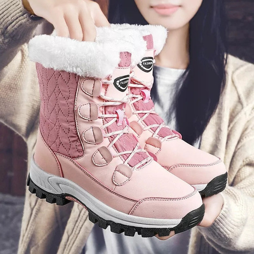 Nuevas Botas De Nieve De Invierno Impermeables Y Cálidas Par