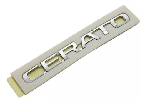 Logo Emblema Kia Cerato 17 X 1.8cm Nuevos Plata