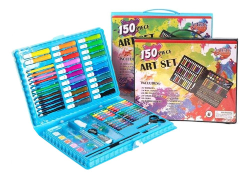 Estuche Infantil Set Kit De Colores Pinturas Acrílico 