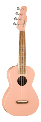 Ukulele De Concierto De Fender Monterey Belly Pink Bundle Y