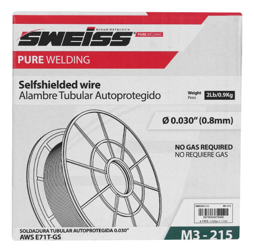 Soldadura Microalambre Flux Core 0.030 8mm 4 Rollos 1 Kilo