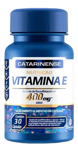 Kit 5 Vitamina E 400mg Catarinense Com 30 Cápsulas