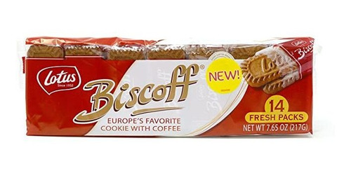 14 Fresh Pack De Biscoff Cookies Dos Paquetes, 7,65 Oz