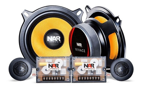 Kit Alto Falante Duas Vias Nar Audio 5 Pol Vivace 60w 4 Ohms