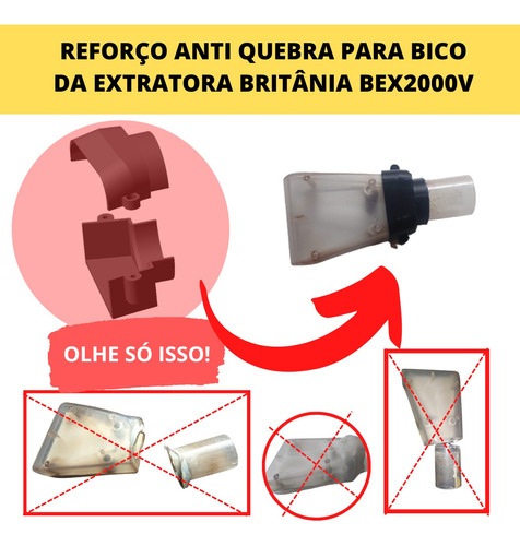 Reforço Anti Quebra Para Bico Extratora Britânia Bex2000v