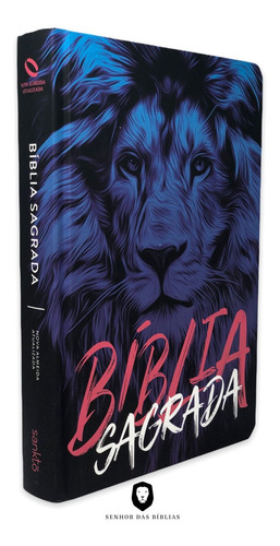 Bíblia Sagrada Leão Azul - Naa - Letra Normal - Capa Dura