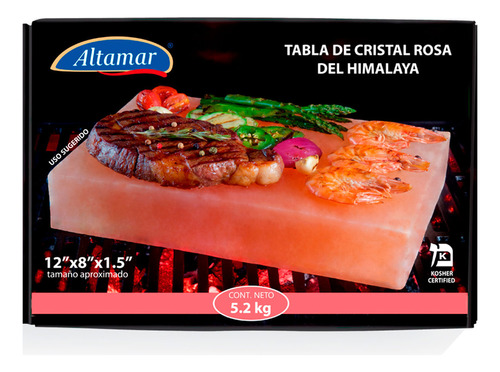 Tabla de sal Rosa Altamar del Himalaya 5.2kg