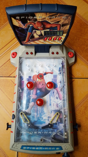 Cachi8 Bonito Pinballs De Mesa Electronico Del Hombre Araña