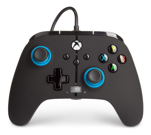 Control Con Cable Xbox /pc Negro/azul - Crazygames