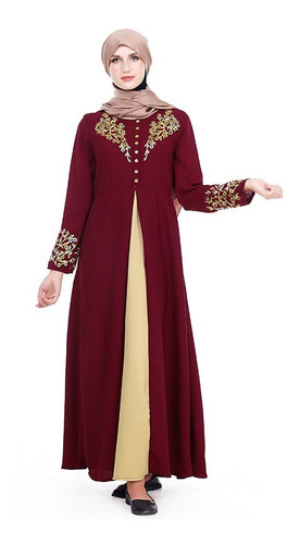 Vestido Musulmán Estampado De Moda Vestido De Ramadán