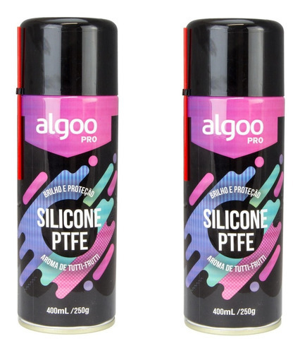 Óleo Lubrificante Algoo Pro Silicone Ptfe Spray 400ml 02 Un