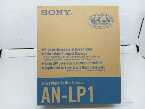 Imagem 1 de 10 de Antena Loop Sony An-lp1 Ondas Curtas Anlp1 3..8 A 22 Mhz