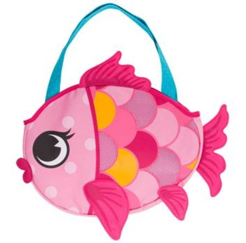 Bolso De Playa Infantil C/juguetes  Y Red- Pez