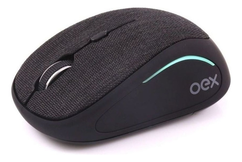 Mouse Sem Fio Tiny Bluetooth Em Tecido Preto Oex Ms601