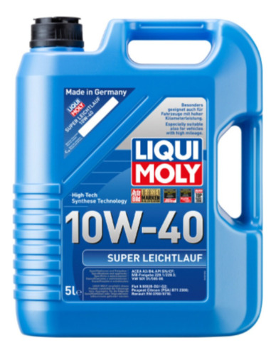 Aceite Synthetic 10w40 Liqui Moly Super Leichtlauf 5l