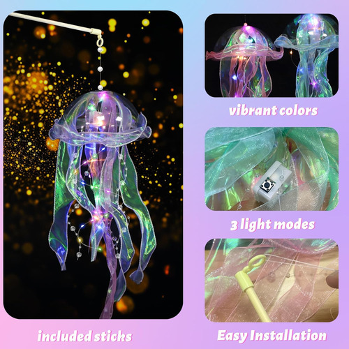 Medusa Colgantes Para Fiesta Bajo El Mar De 4 Colores