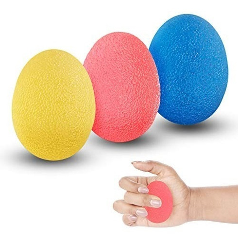 Set De 3 Pelotas Terapia Fisica/ Antiestres /masajeador 