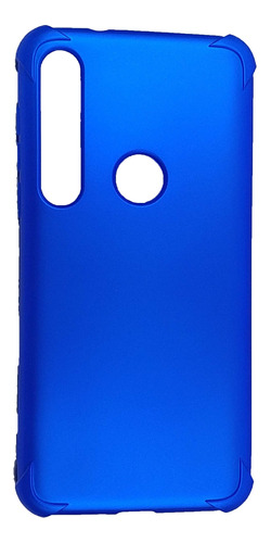Forro Genérica Anti Impacto azul con diseño lisa para Motorola Moto Moto G8 Plus