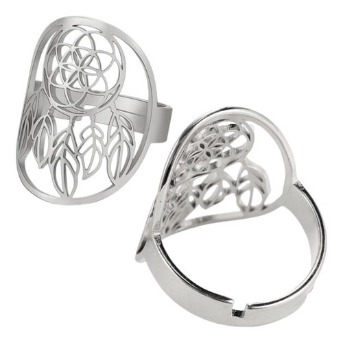 Anillo Atrapasueños Protección Para Hombres Ajustable Acero