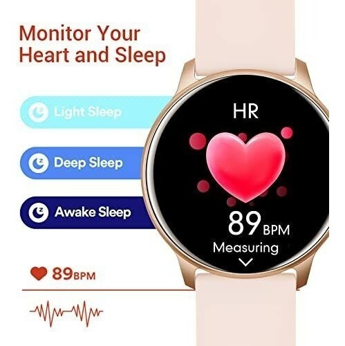 Imagen 5 de 7 de Reloj Inteligente Bluetooth De Mujer Para iPhone Android