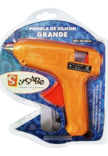 Pistola Silicon Grande Marca Sysabe + 7 Barras Gruesa Gratis