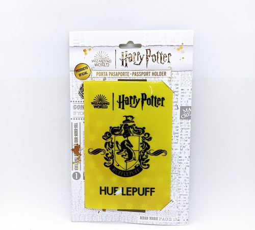 Porta Pasaporte Hufflepuff Harry Potter Oficial