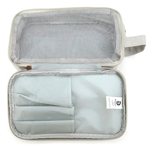 Organizador Neceser De Viaje Bolsillo Impermeable Discovery Color Gris