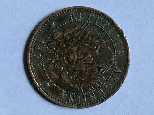 Robmar-argentina Moneda De 2 Centavo De Patacon Del Año 1895