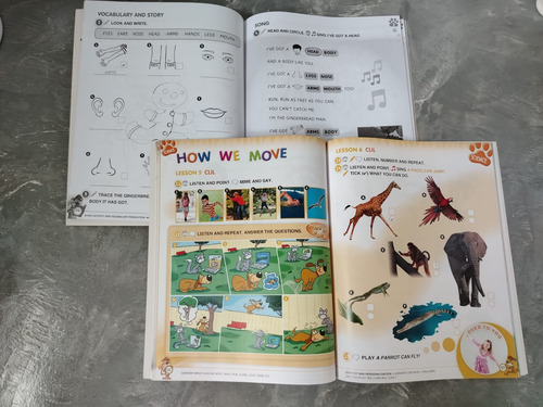 2 Libros: Tiger Time 1 Student's Book + Activity Book Inglés (Usado)