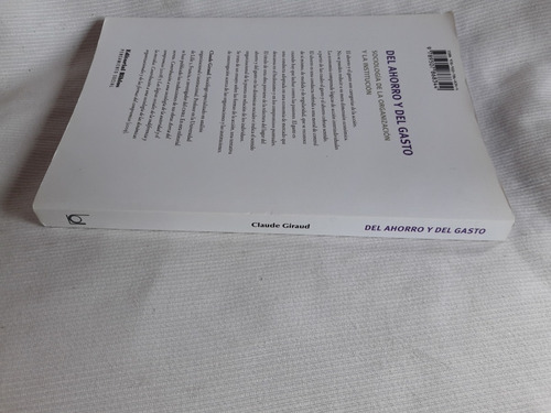 Imagen 3 de 6 de Del Ahorro Y Del Gasto Claude Giraud Editorial Biblos