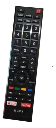 Controle Remoto Compativel Toshiba Smart Le-7363