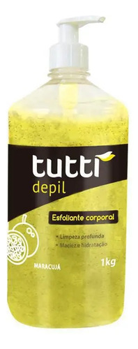 Gel Esfoliante Corporal Maracuja Tutti Depil - 1kg