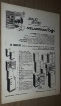 Comprar P262 Clipping Antigua Publicidad Heladeras Bgh Año 1966