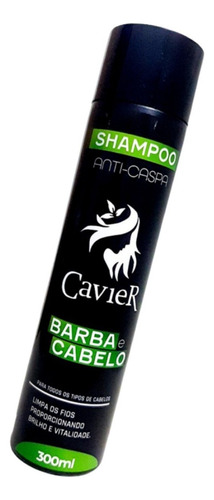 Shampoo Anti Caspa Barba E Cabelo 300ml Cavier Cosmeticos