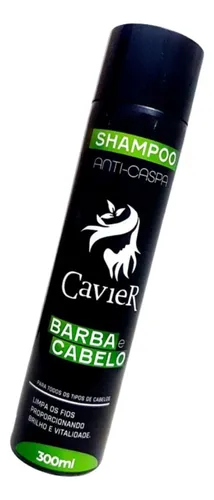 Shampoo Anti Caspa Barba E Cabelo 300ml Cavier Cosmeticos