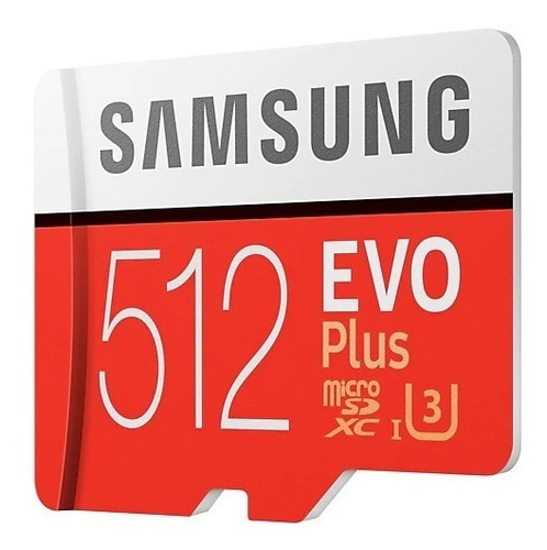 Samsung Tarjeta Micro Sd Evo Plus 512 Gb 90m/s U3 4k Genuino