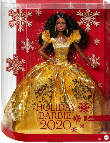 Imagen 1 de 5 de Muñeca Barbie De Vacaciones En Vestido Dorado
