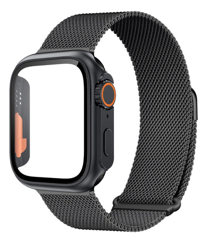 Correa De Acero+funda For Apple Watch 8 7 Se 6 5 4 3 2 1