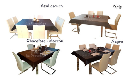 Combo Mantel 2.00x1.40 Y 6 Individuales De Ecocuero.