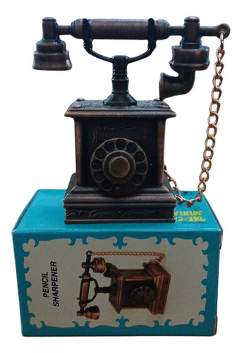 Sacapuntas Die-cast Coleccionable Telefono Antiguo Dos 391 Cobre