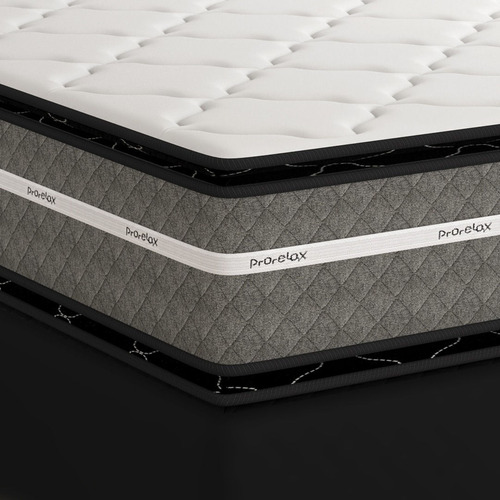 Sommier 2 Plazas Espuma D50 + D26 Doble Pillowtop 120kg 28cm Color Gris