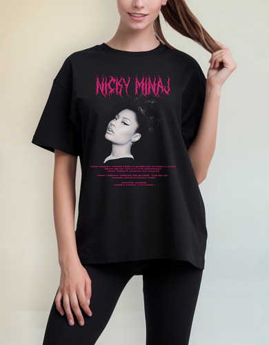 Playera Estampada Algodón Unisex Cantante Nicky Minaj