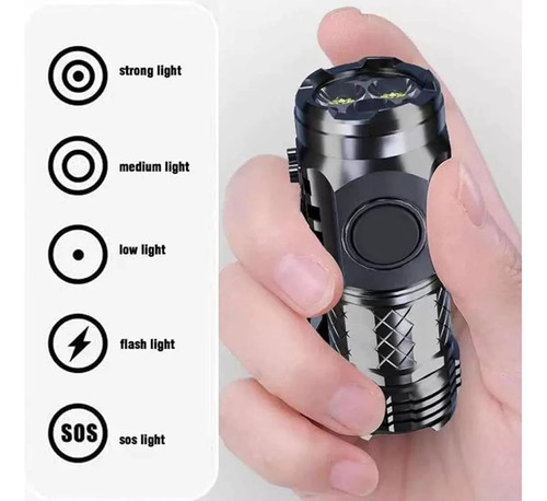 Linterna Monster Mini Flash Super Power De Tres Colores