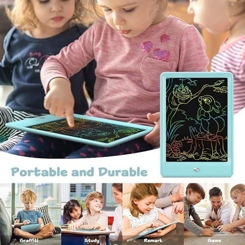 Imagen 5 de 6 de Tablet De Escritura Lcd A Color Para Niños Y Niñas - Blue