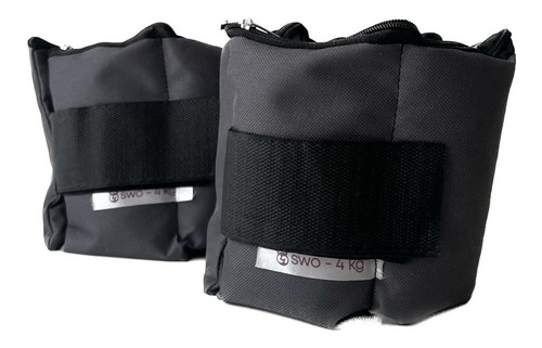 Pesas Tobilleras 4 Kg C/u Reforzadas El Par Con Peso Gym Violeta Oscuro