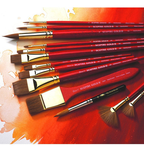 Winsor And Newton Sceptre Gold Ii Brush Rigger Mango Corto 0